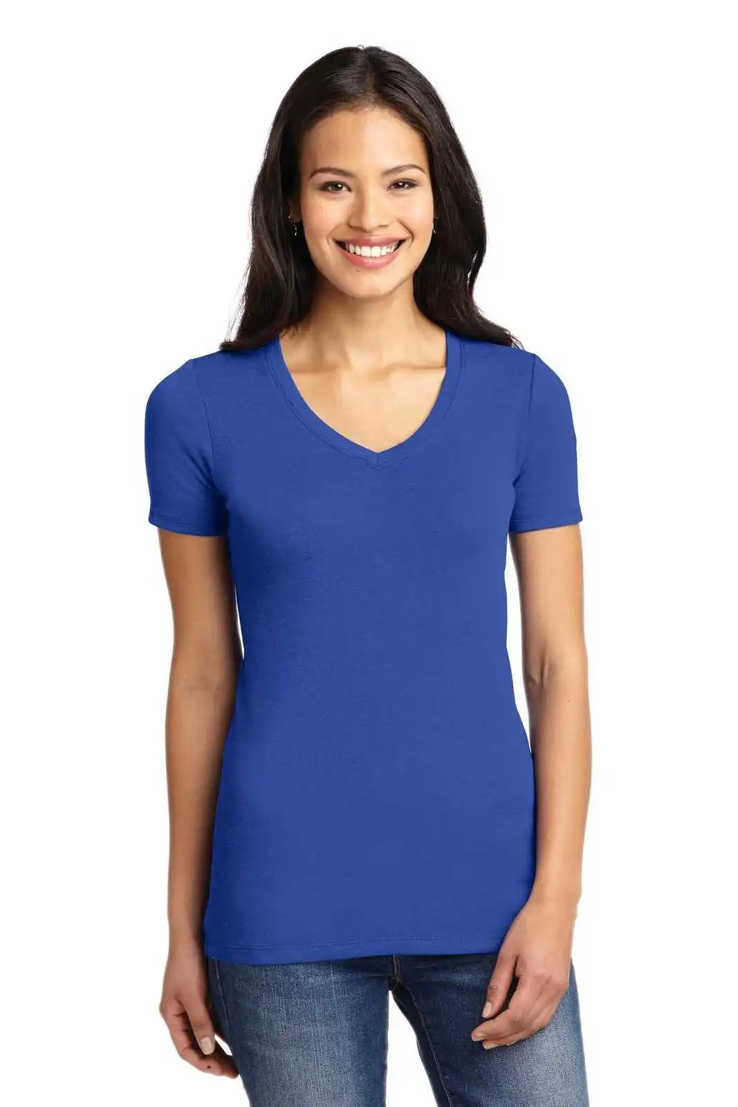 Port Authority Lm1005 Ladies Concept Stretch V-neck Tee - True Royal