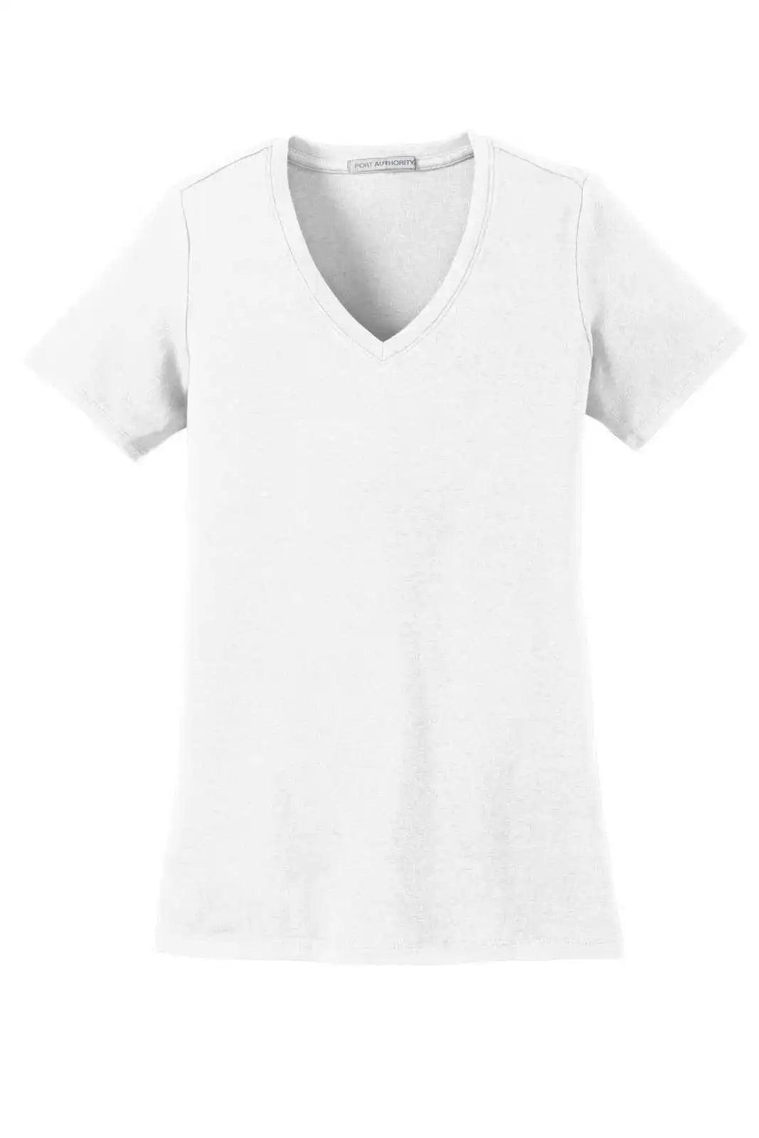 Port Authority Lm1005 Ladies Concept Stretch V-neck Tee - White