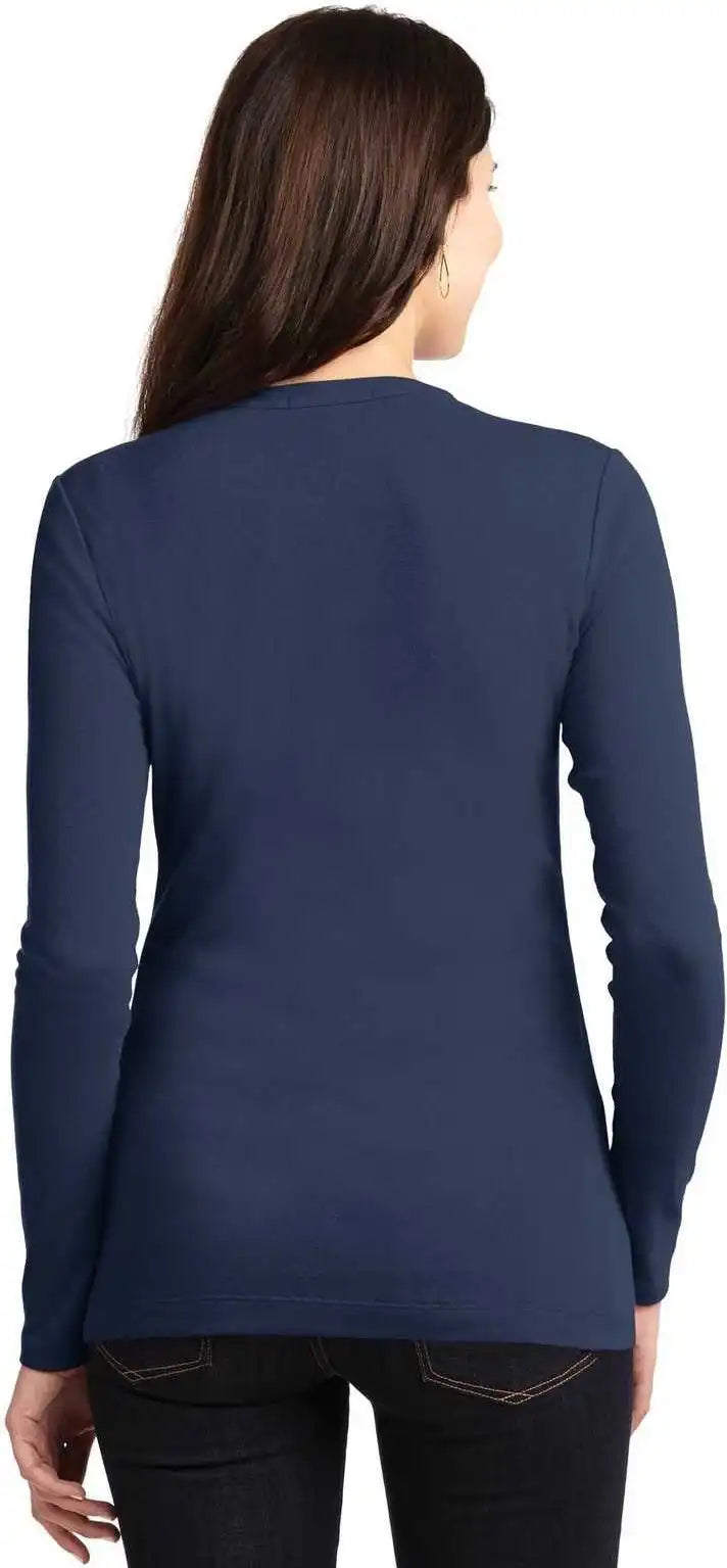 Port Authority Lm1008 Ladies Concept Stretch Button-front Cardigan - Dress Blue Navy