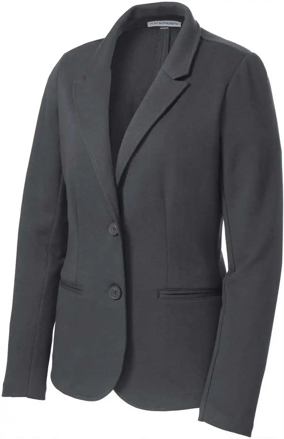 Port Authority Lm2000 Ladies Knit Blazer Battleship Gray