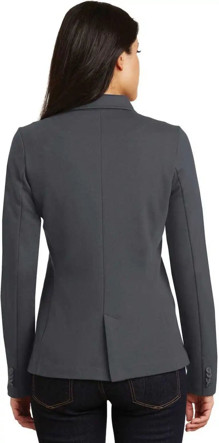 Port Authority Lm2000 Ladies Knit Blazer - Battleship Gray