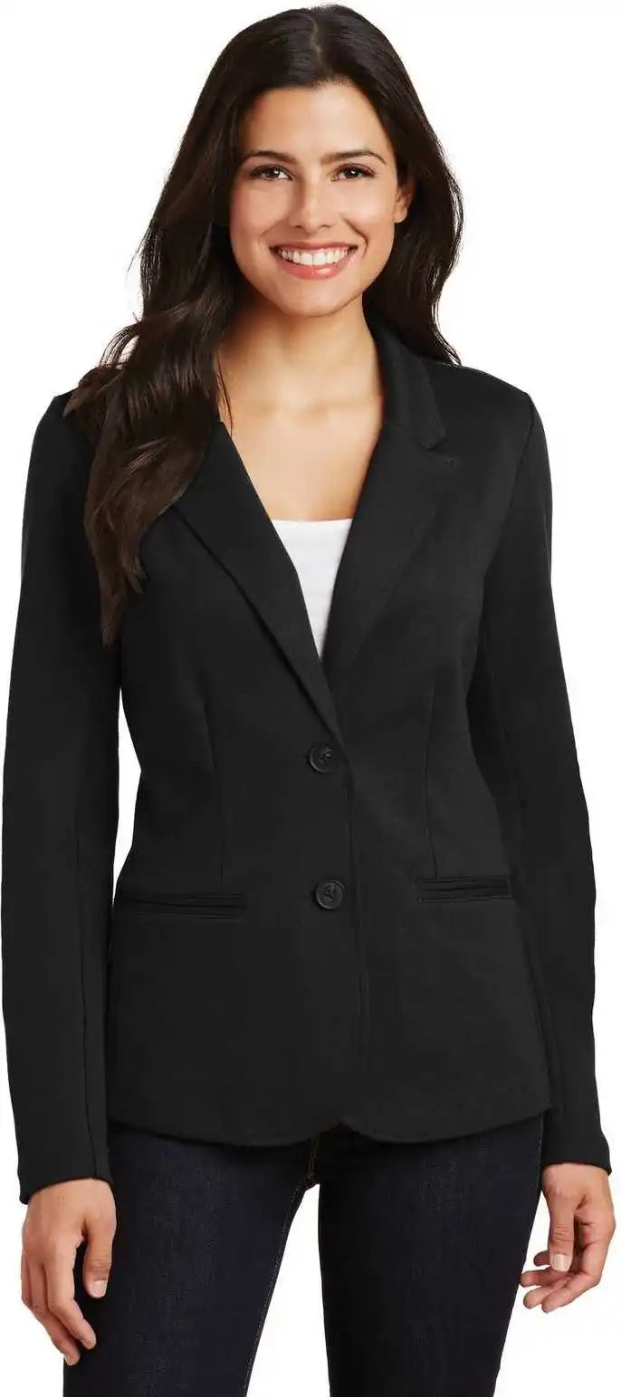 Port Authority Lm2000 Ladies Knit Blazer - Black