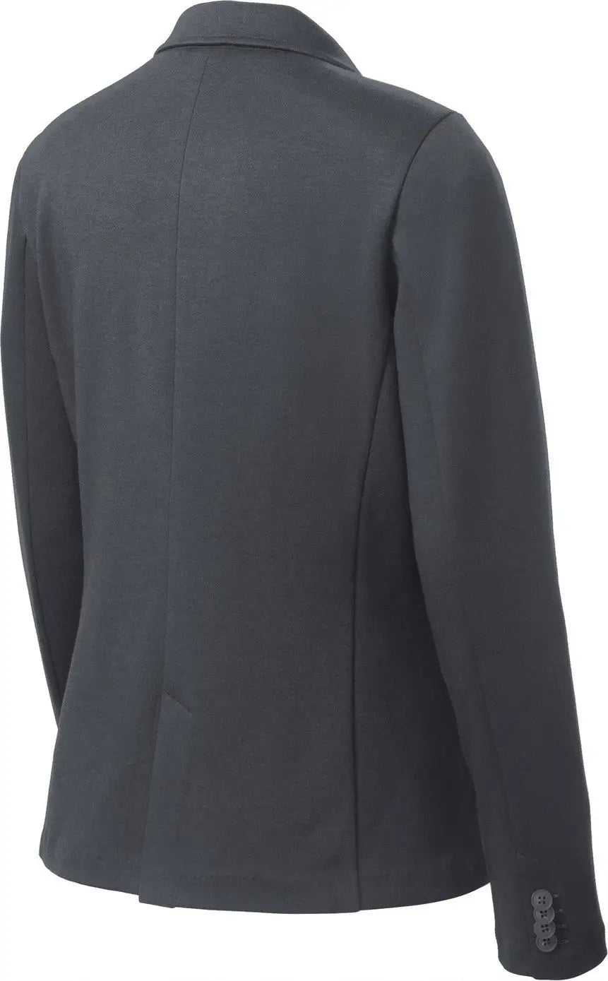 Port Authority Lm2000 Women’s Knit Blazer - Battleship Gray - Ladies Xs
