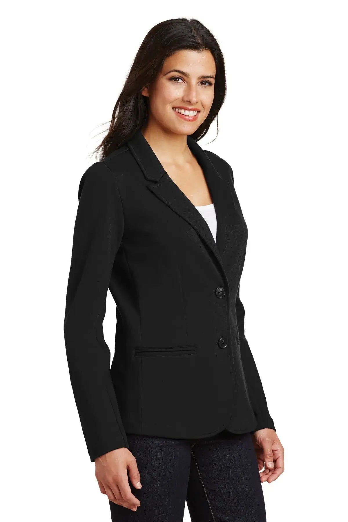 Port Authority Lm2000 Women’s Knit Blazer - Black