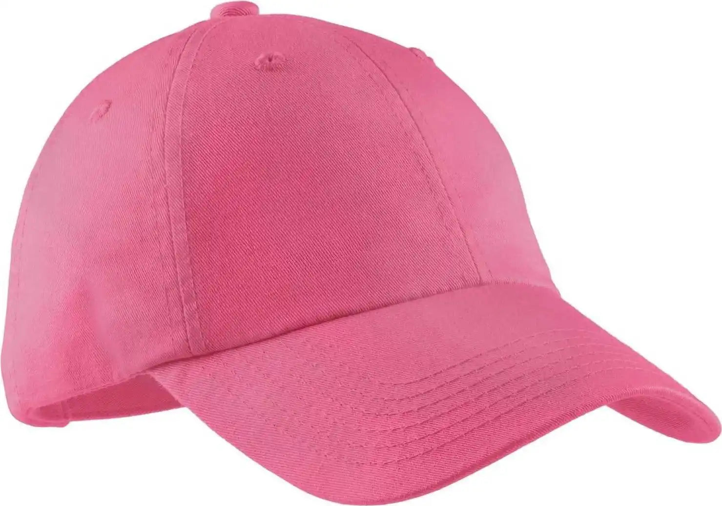 Port Authority Lpwu Ladies Garment-washed Cap - Bright Pink - one Size Fits Most