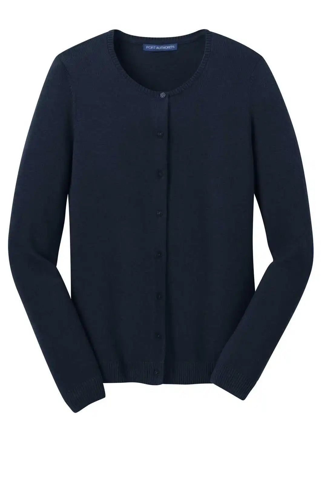Port Authority Lsw287 Ladies Cardigan Sweater - Navy