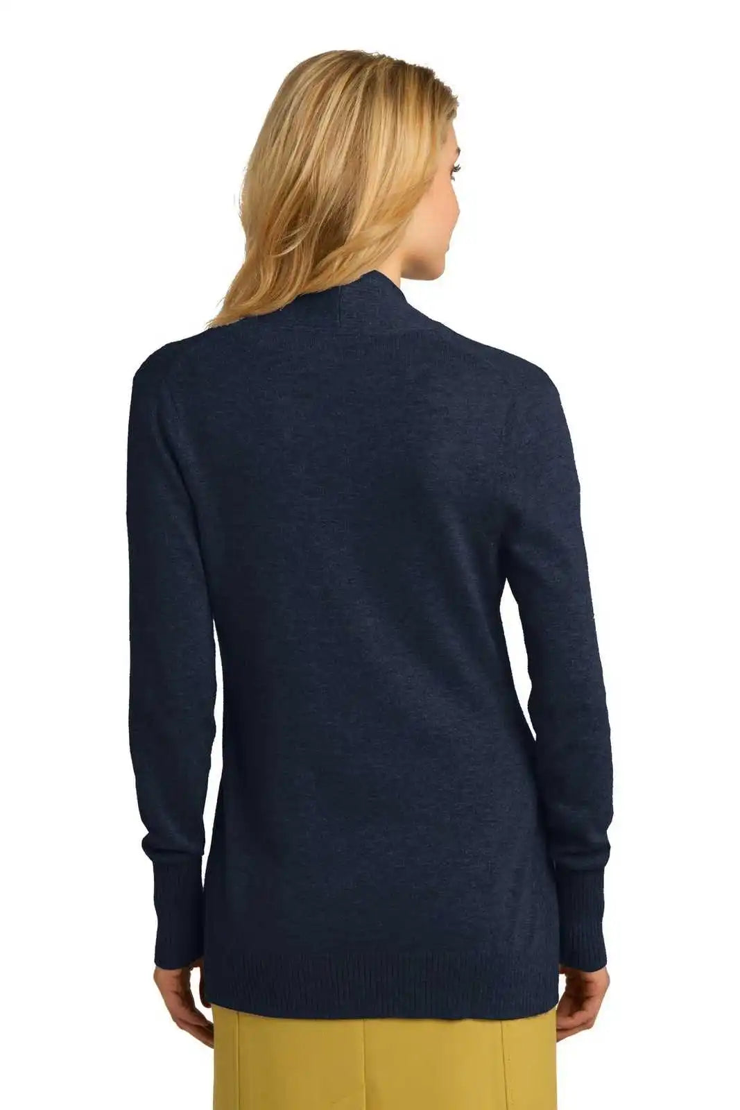 Port Authority Lsw289 Ladies Open Front Cardigan Sweater - Navy