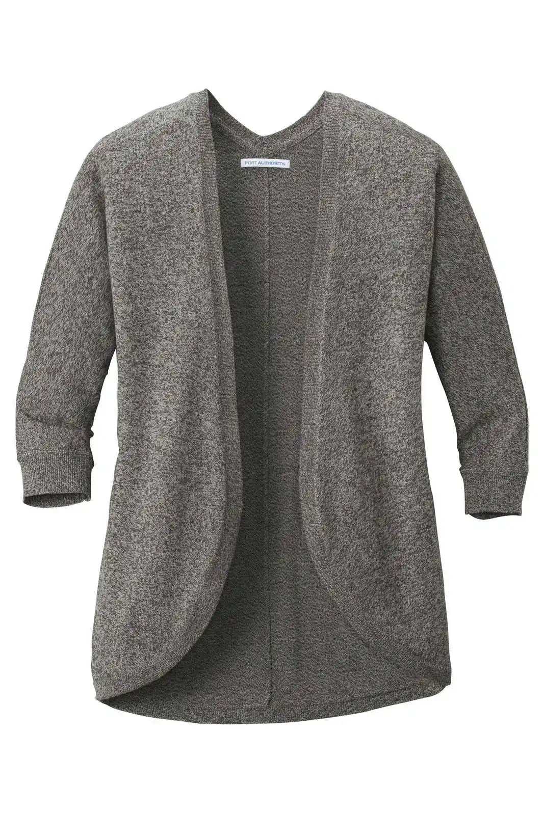 Port Authority Lsw416 Ladies Marled Cocoon Sweater - Warm Gray Marl