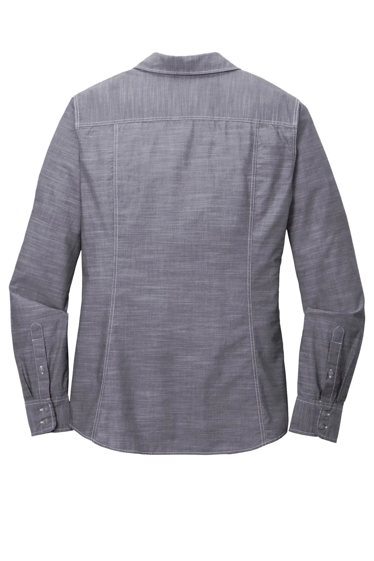 Port Authority Lw380 Women’s Slub Chambray Shirt - True Navy