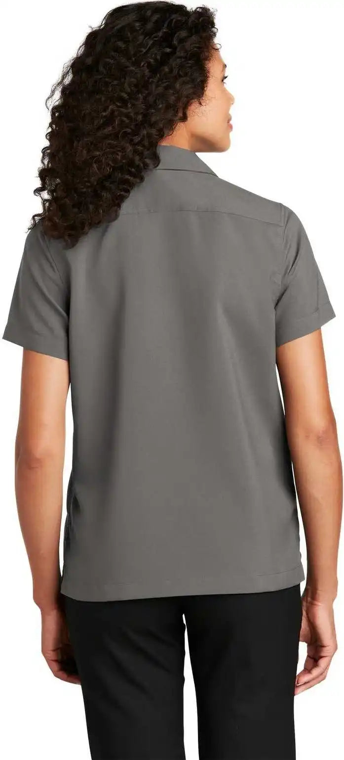 Port Authority Lw400 Ladies Short Sleeve Performance Staff Shirt Graphite