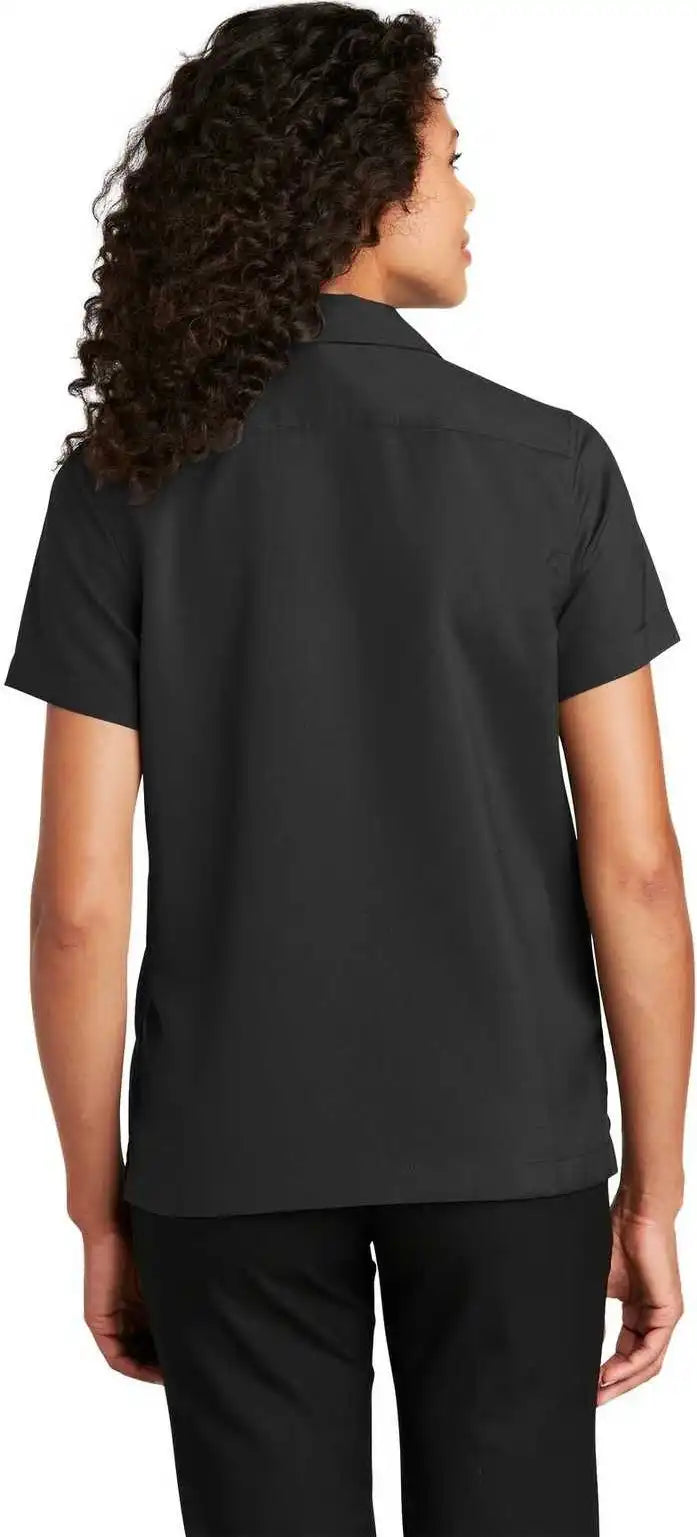 Port Authority Lw400 Ladies Short Sleeve Performance Staff Shirt Black