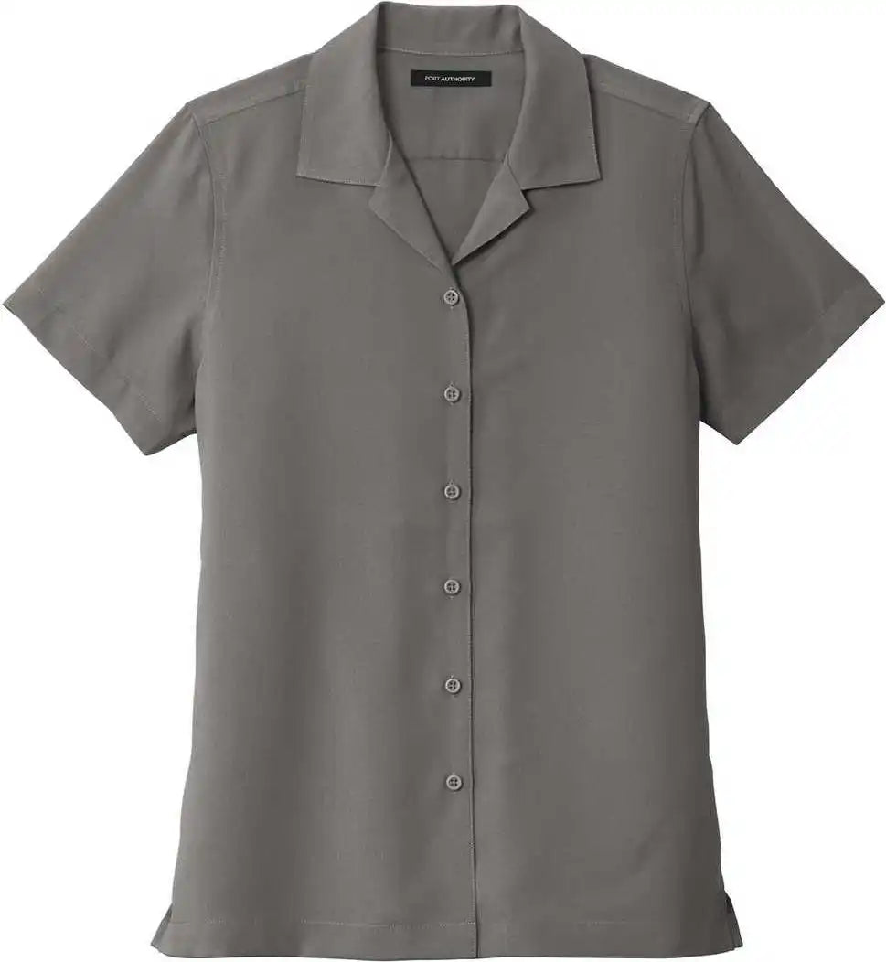 Port Authority Lw400 Ladies Short Sleeve Performance Staff Shirt Graphite