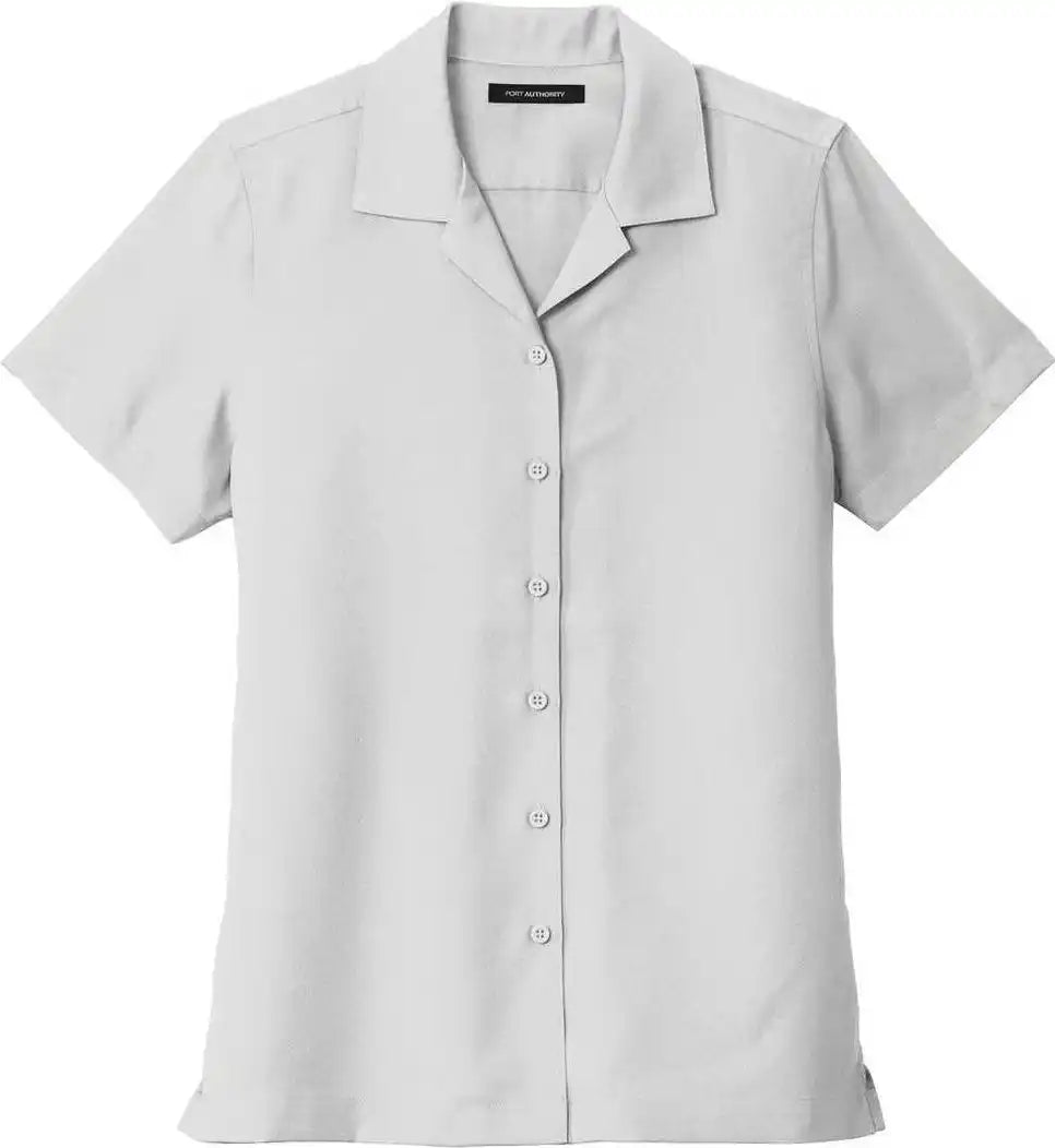 Port Authority Lw400 Ladies Short Sleeve Performance Staff Shirt - Silver
