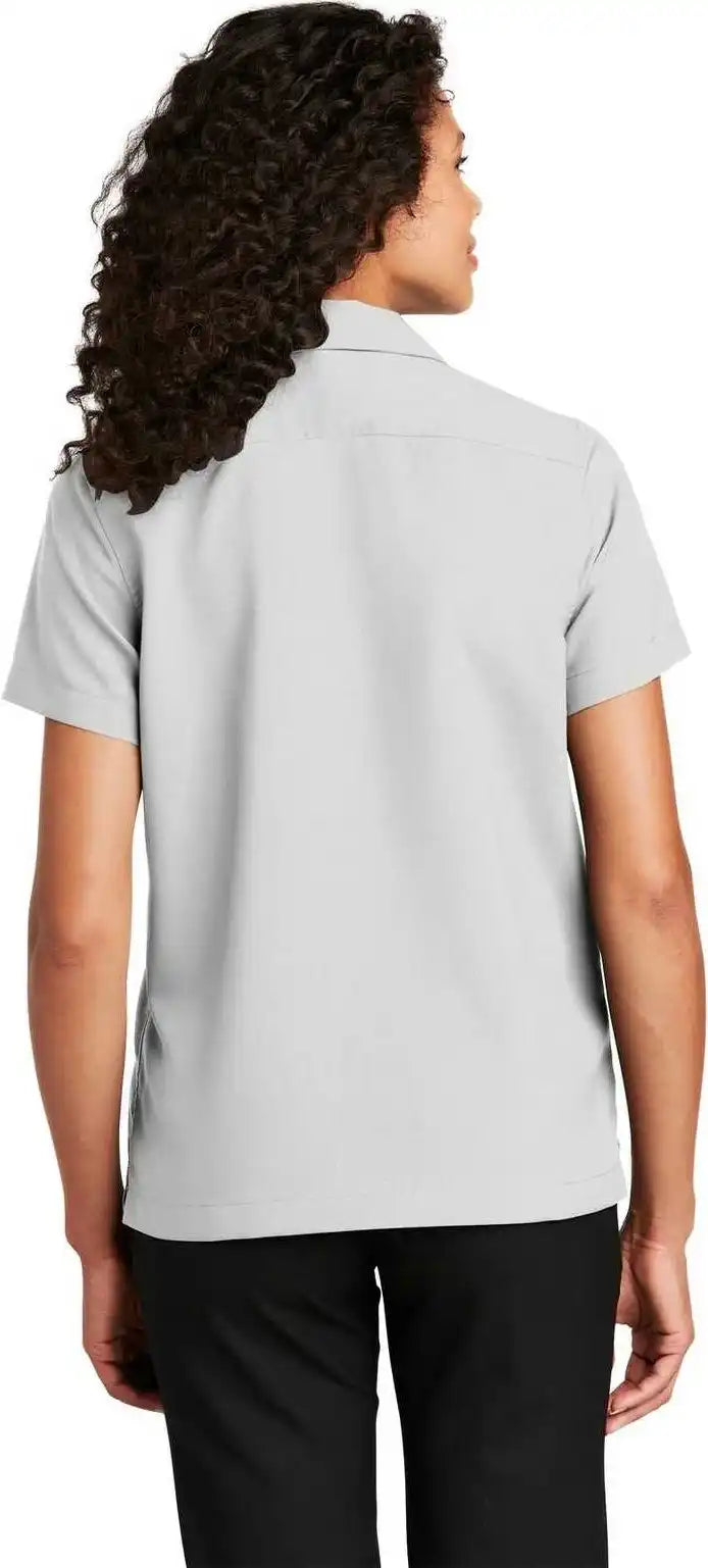 Port Authority Lw400 Ladies Short Sleeve Performance Staff Shirt - Silver