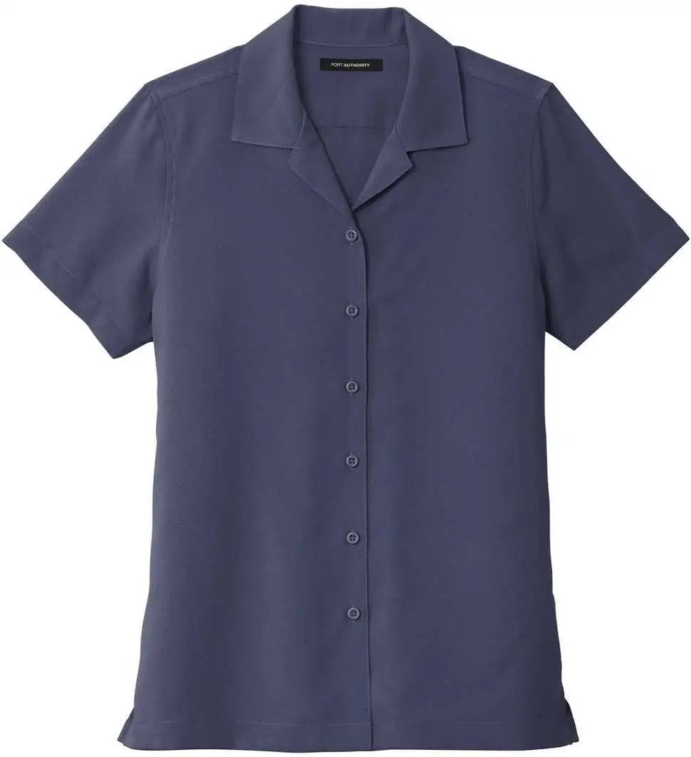 Port Authority Lw400 Ladies Short Sleeve Performance Staff Shirt - True Navy