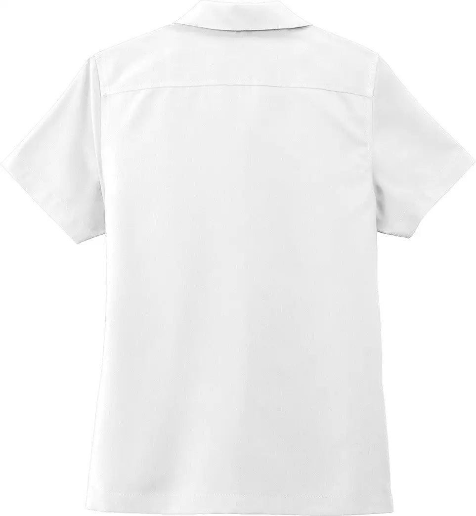 Port Authority Lw400 Women’s Short Sleeve Performance Staff Shirt - White - Ladies Xs