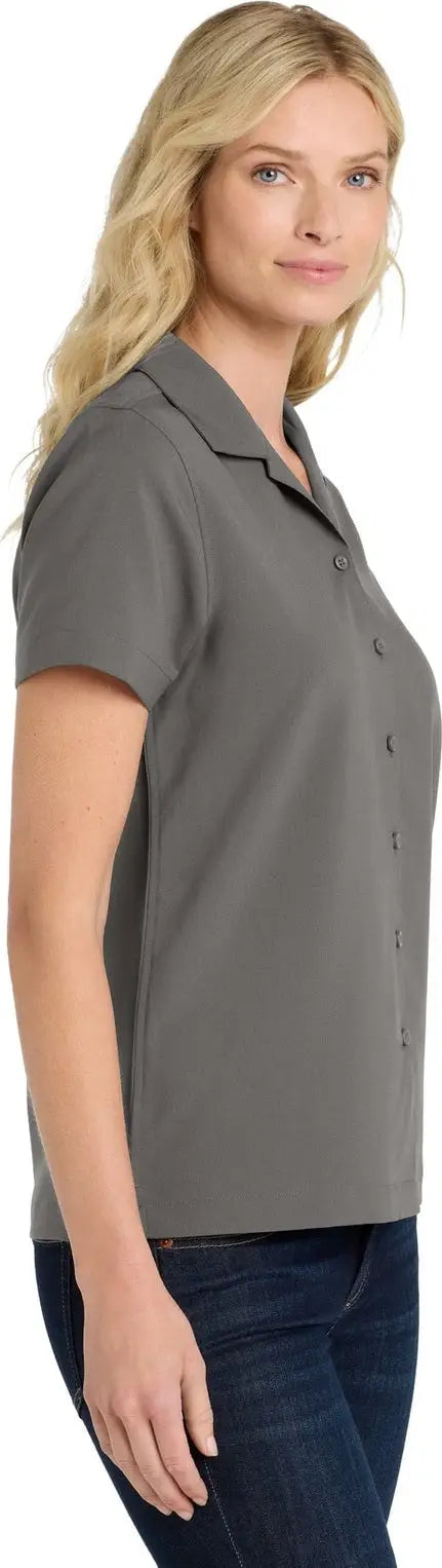 Port Authority Lw400 Women’s Short Sleeve Performance Staff Shirt - Graphite