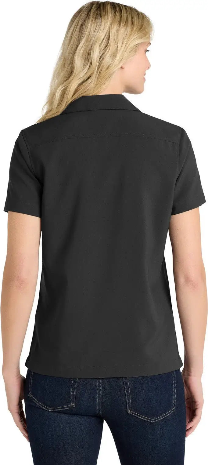 Port Authority Lw400 Women’s Short Sleeve Performance Staff Shirt - Black