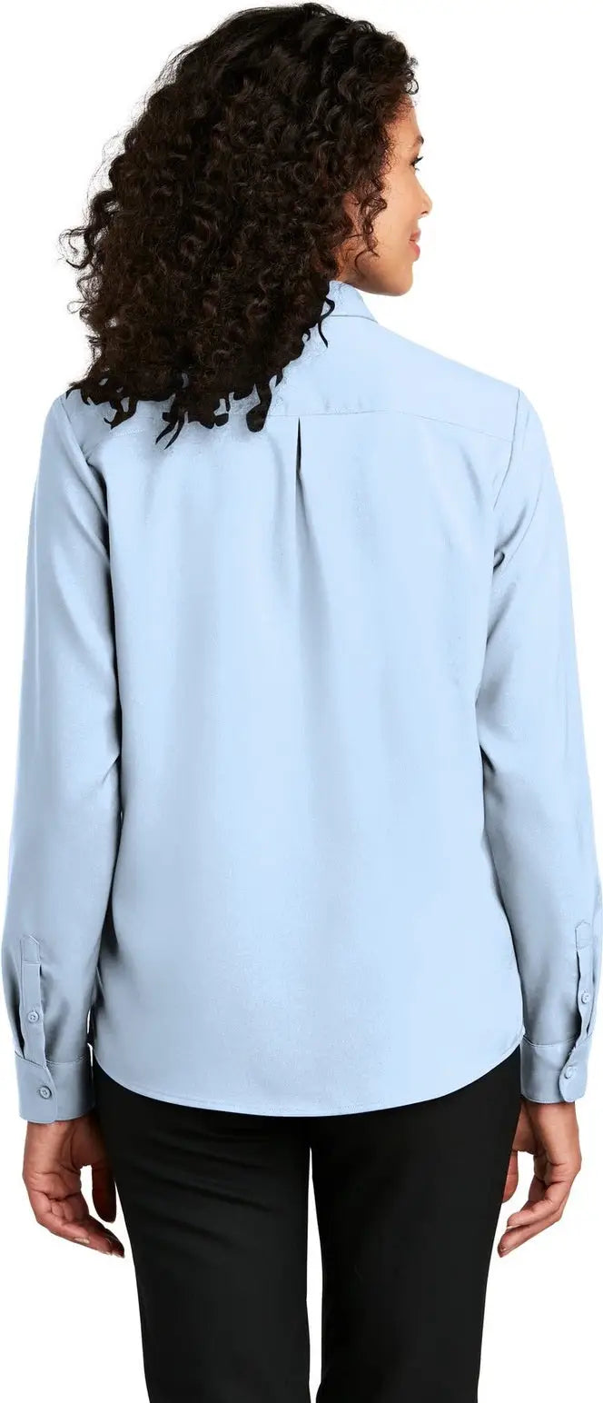 Port Authority Lw401 Women’s Long Sleeve Performance Staff Shirt - Cloud Blue