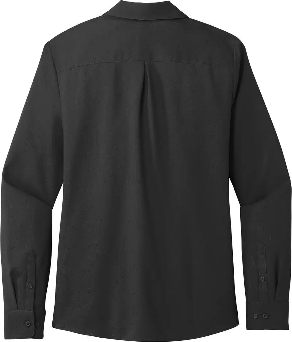 Port Authority Lw401 Women’s Long Sleeve Performance Staff Shirt - Black - Ladies Xs