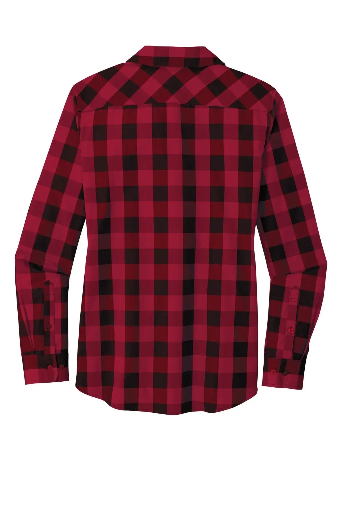 Port Authority Lw670 Women’s Everyday Plaid Shirt - Rich Red