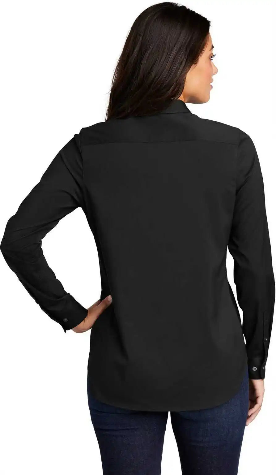 Port Authority Lw680 Ladies City Stretch Tunic Black