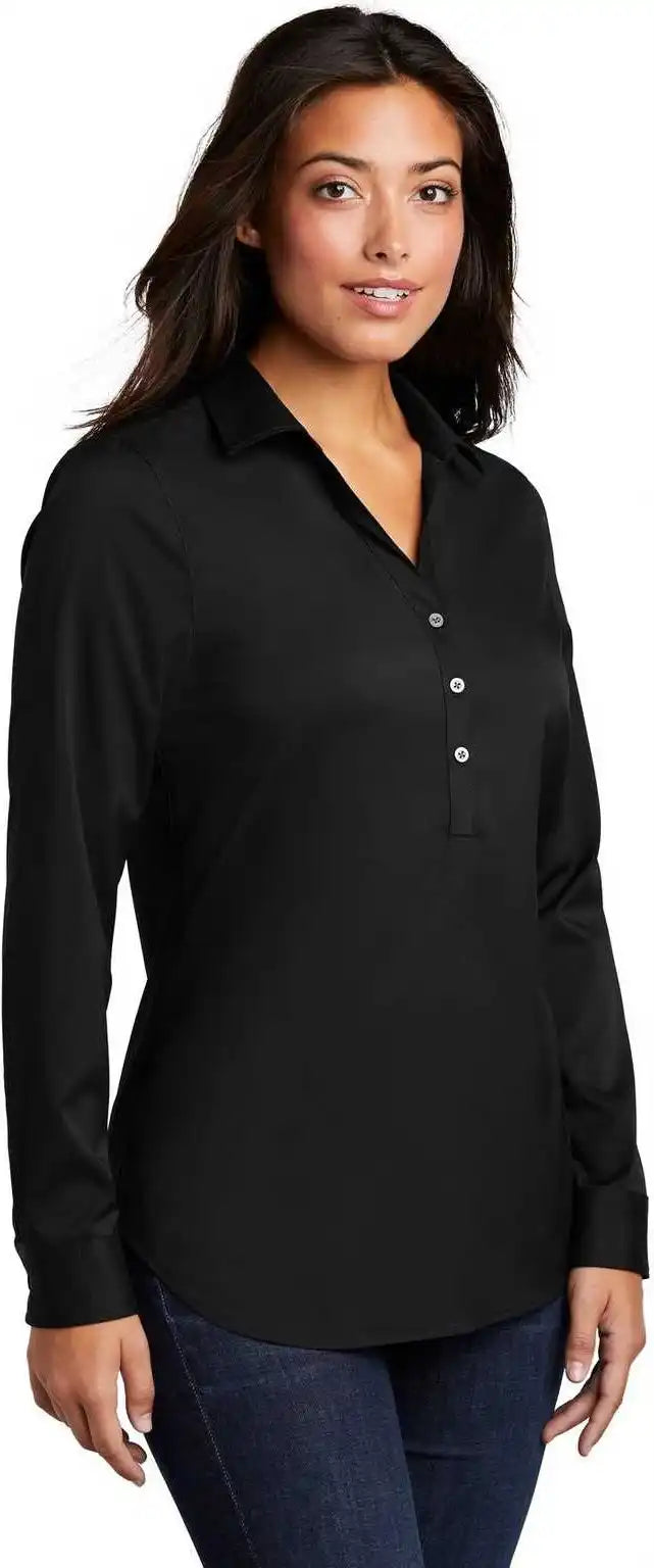 Port Authority Lw680 Ladies City Stretch Tunic Black