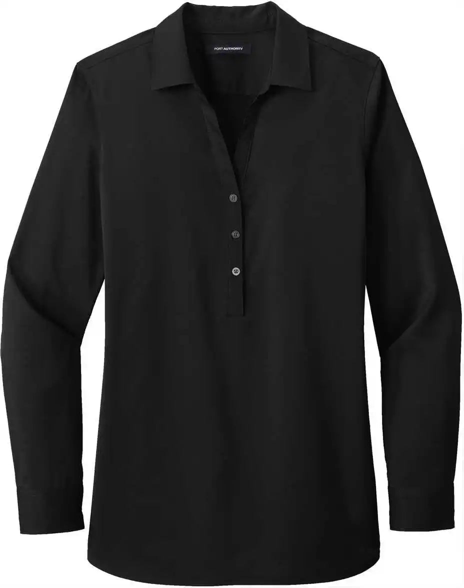 Port Authority Lw680 Ladies City Stretch Tunic Black