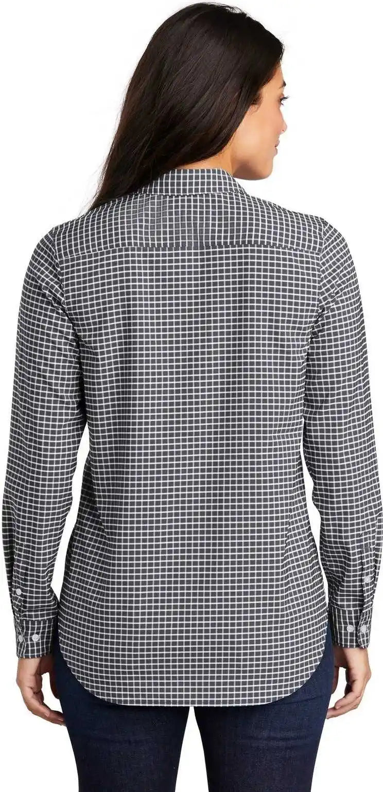 Port Authority Lw680 Ladies City Stretch Tunic Graphite White