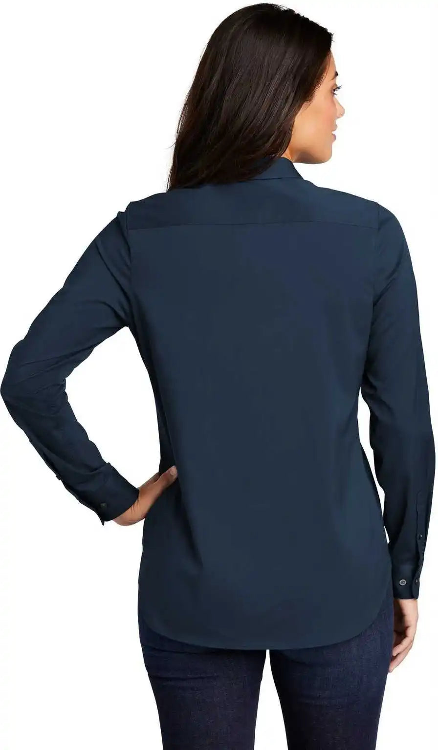 Port Authority Lw680 Ladies City Stretch Tunic River Blue Navy