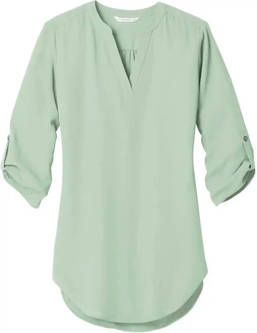 Port Authority Lw701 Ladies 3/4-sleeve Tunic Blouse - Misty Sage