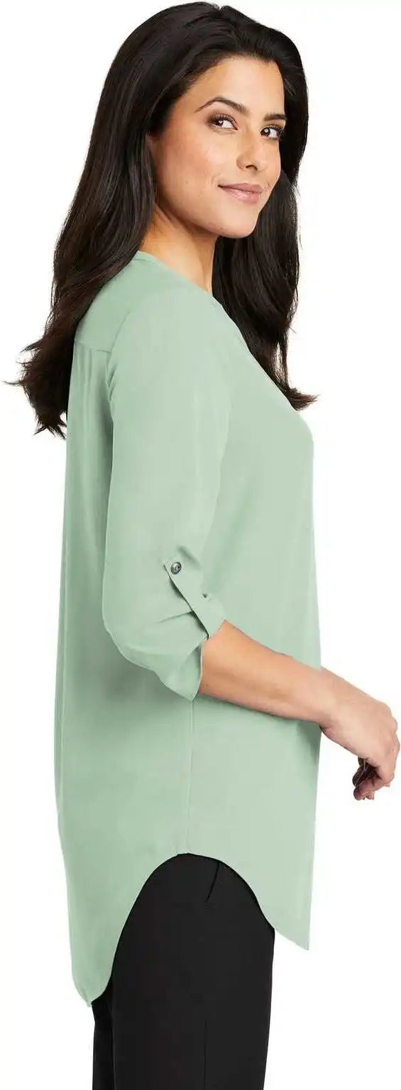 Port Authority Lw701 Ladies 3/4-sleeve Tunic Blouse - Misty Sage