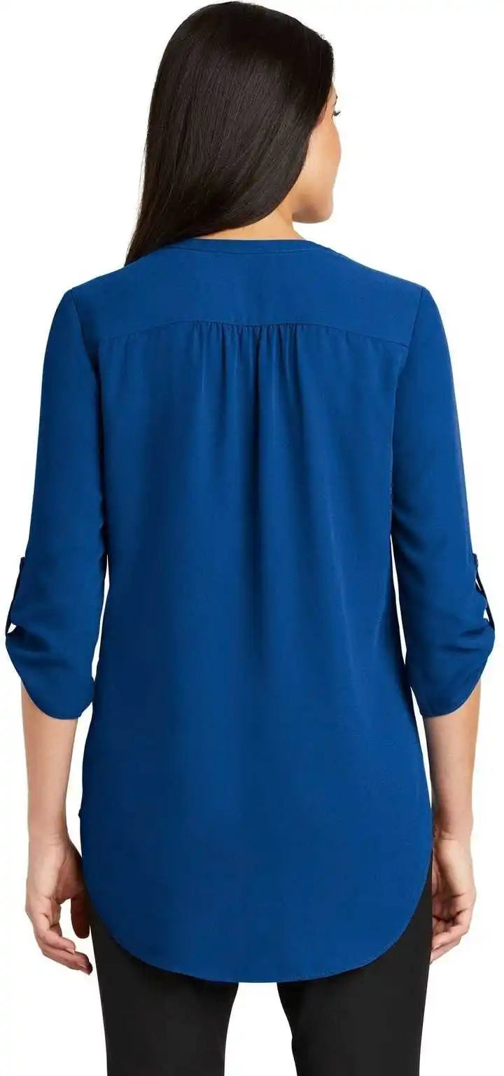 Port Authority Lw701 Ladies 3/4-sleeve Tunic Blouse - True Blue