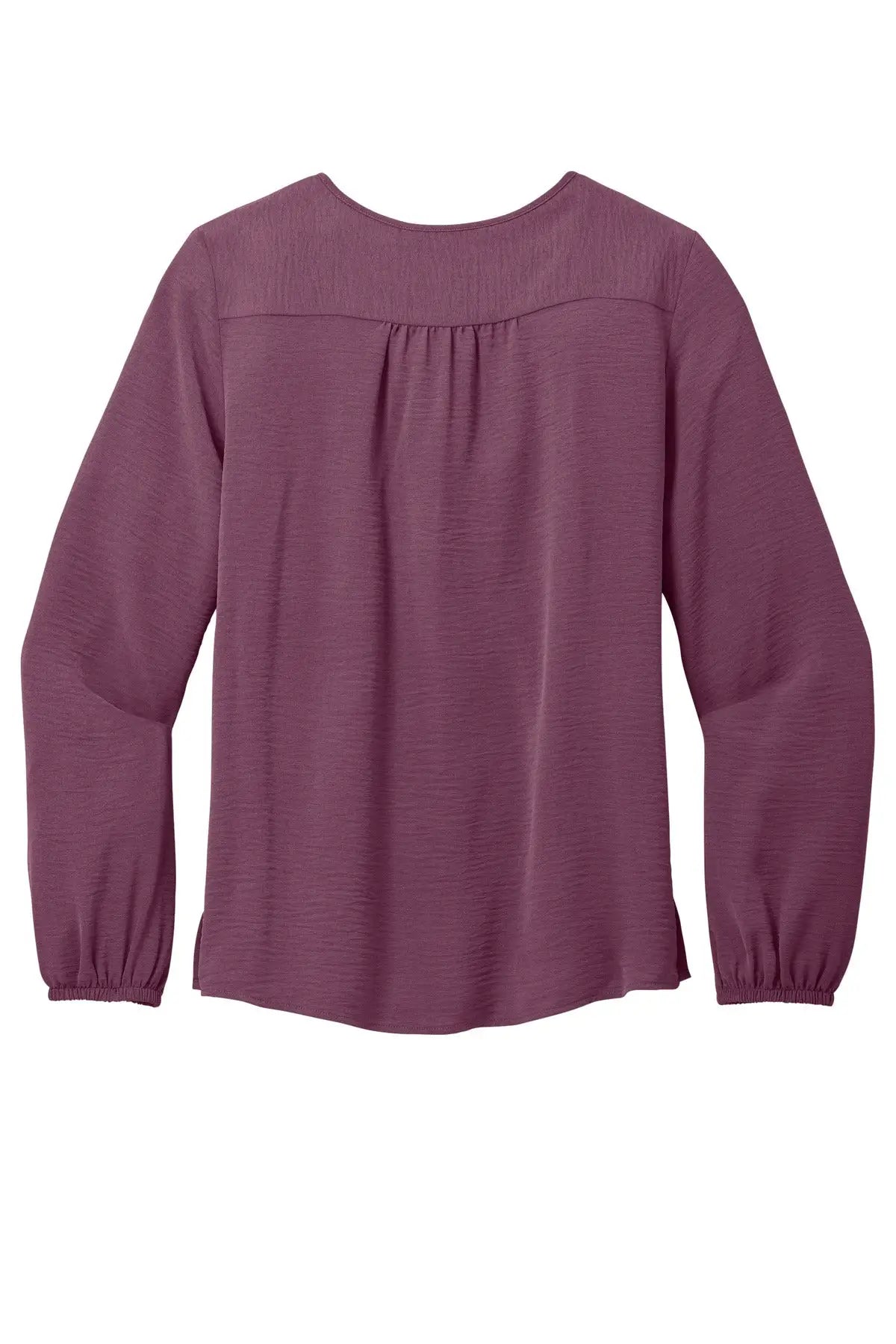Port Authority Lw714 Women’s Textured Crepe Blouse - Purple Mist