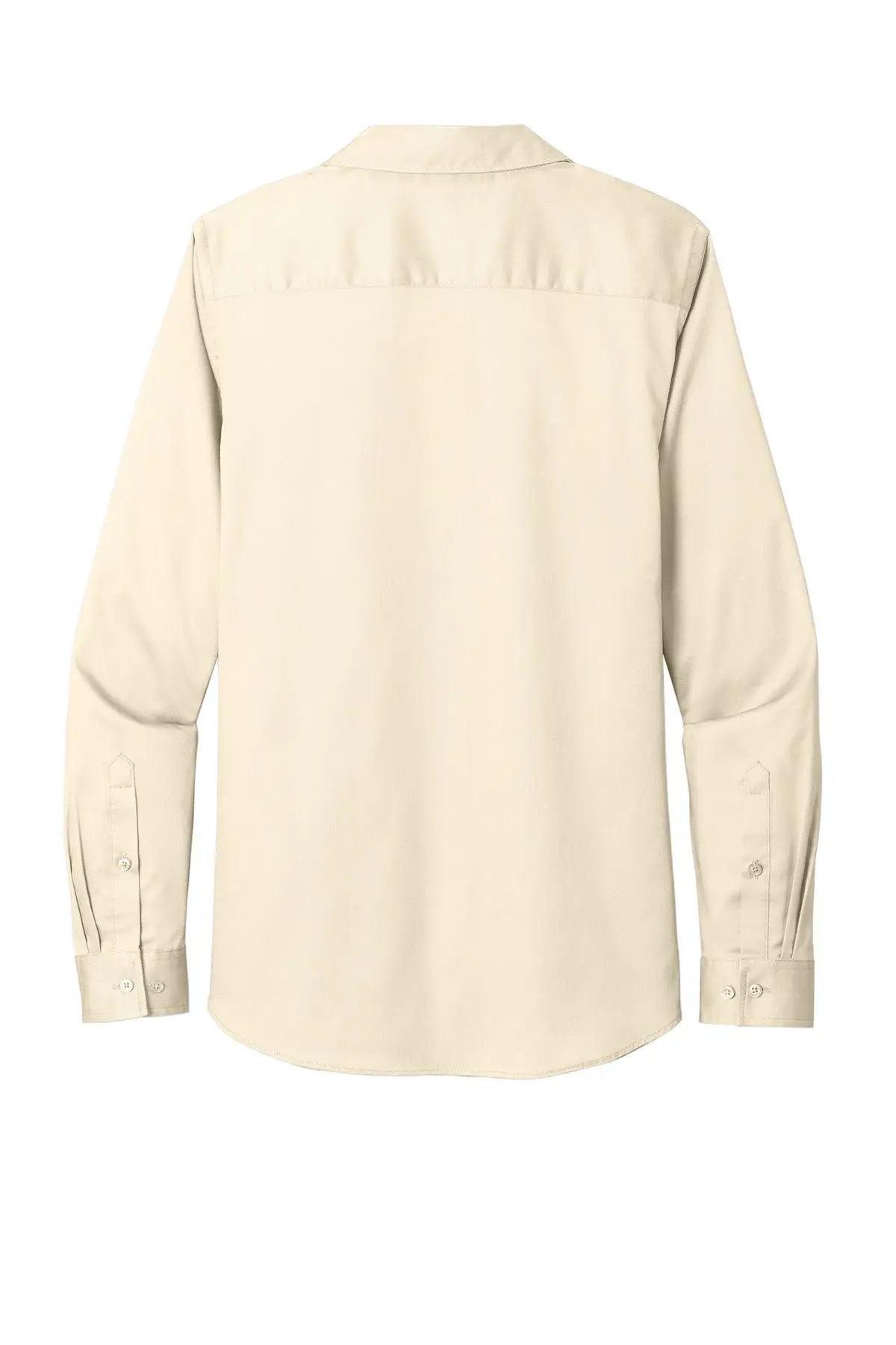 Port Authority Lw808 Women’s Long Sleeve Superpro React Twill Shirt - Ecru