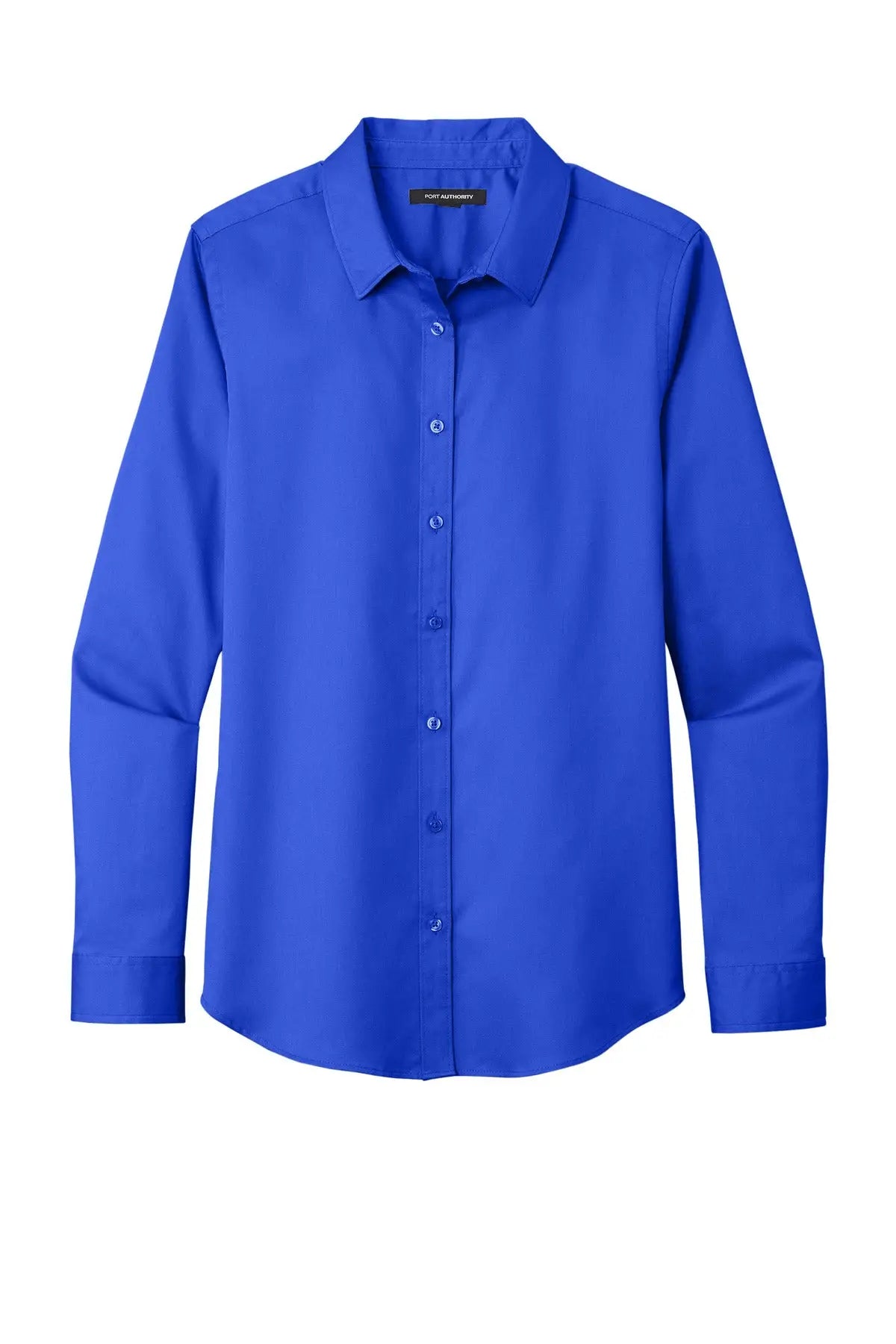 Port Authority Lw808 Women’s Long Sleeve Superpro React Twill Shirt - True Royal