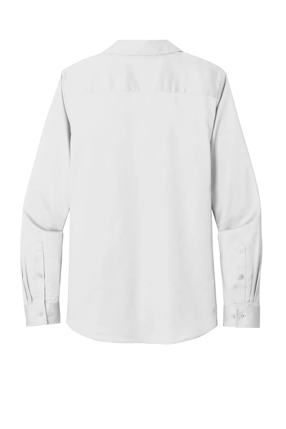Port Authority Lw808 Women’s Long Sleeve Superpro React Twill Shirt - White - Ladies Xs