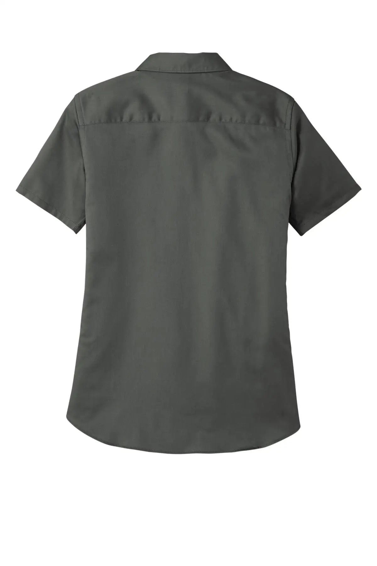 Port Authority Lw809 Women’s Short Sleeve Superpro React Twill Shirt - Storm Gray - Ladies Xs