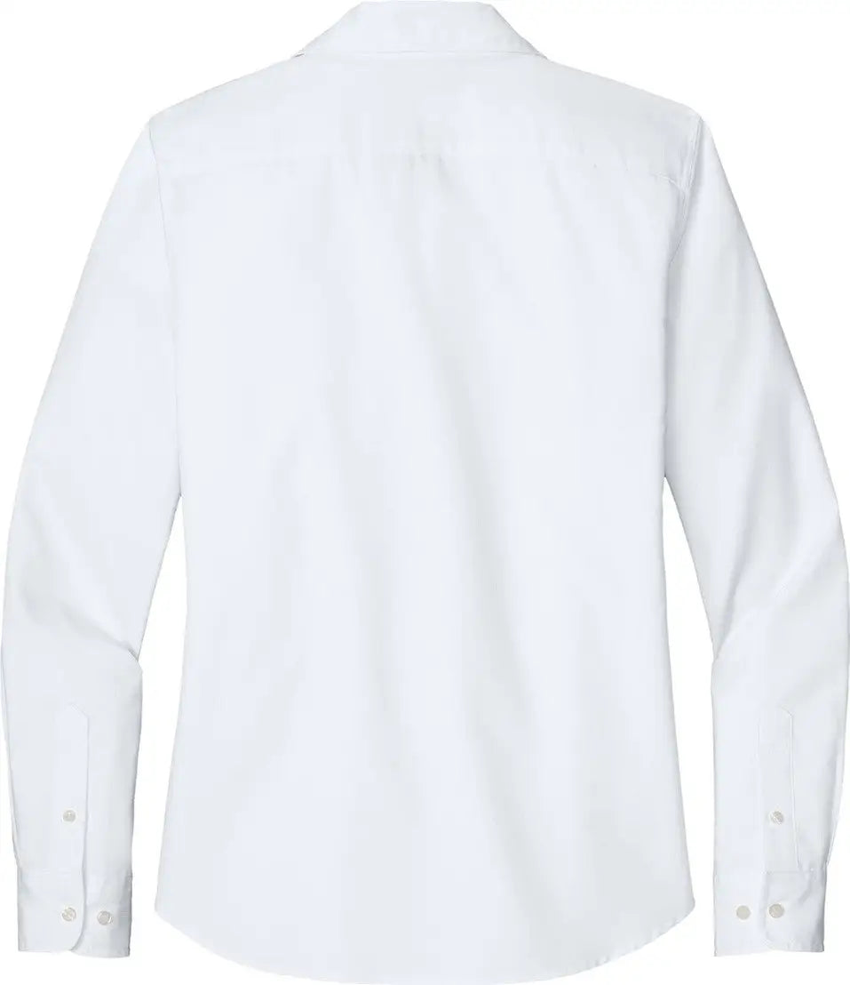 Port Authority Lw816 Women’s Long Sleeve Nailhead Easy Care Shirt - White