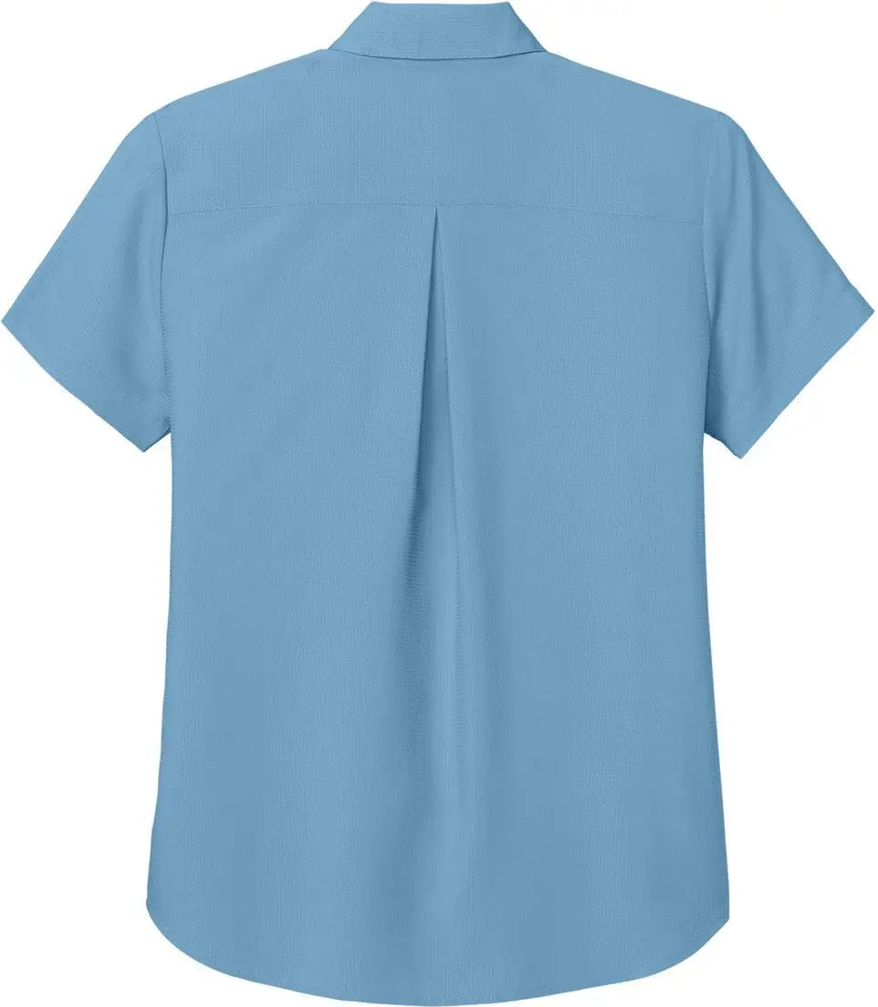 Port Authority Lw963 Women’s Short Sleeve Uv Dockside Shirt - Carolina Blue