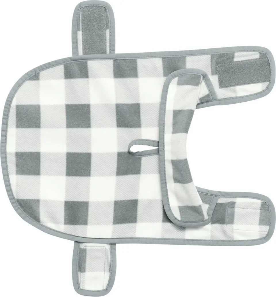 Port Authority Pe100 Pet Fleece Jacket - Marshmallow Monument Gray Buffalo Check