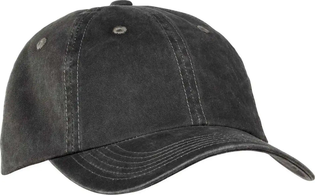Port Authority Pwu Garment-washed Cap - Black - 7 1/4’’ - 5/8’’