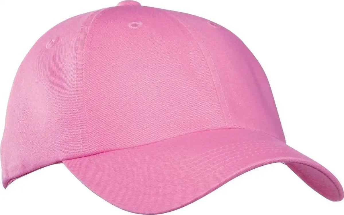 Port Authority Pwu Garment-washed Cap - Bright Pink - 7’’ - 7 3/8’’