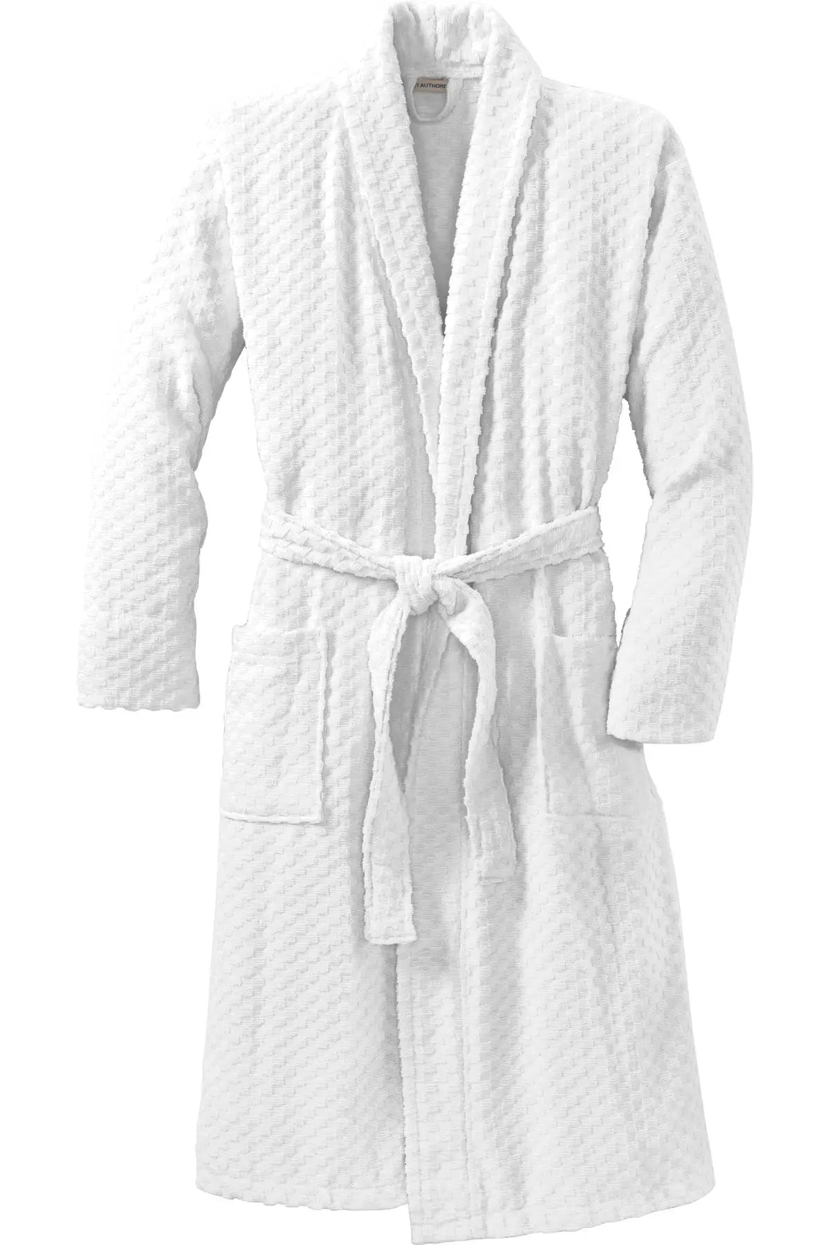 Port Authority R103 Checkered Terry Shawl Collar Robe
