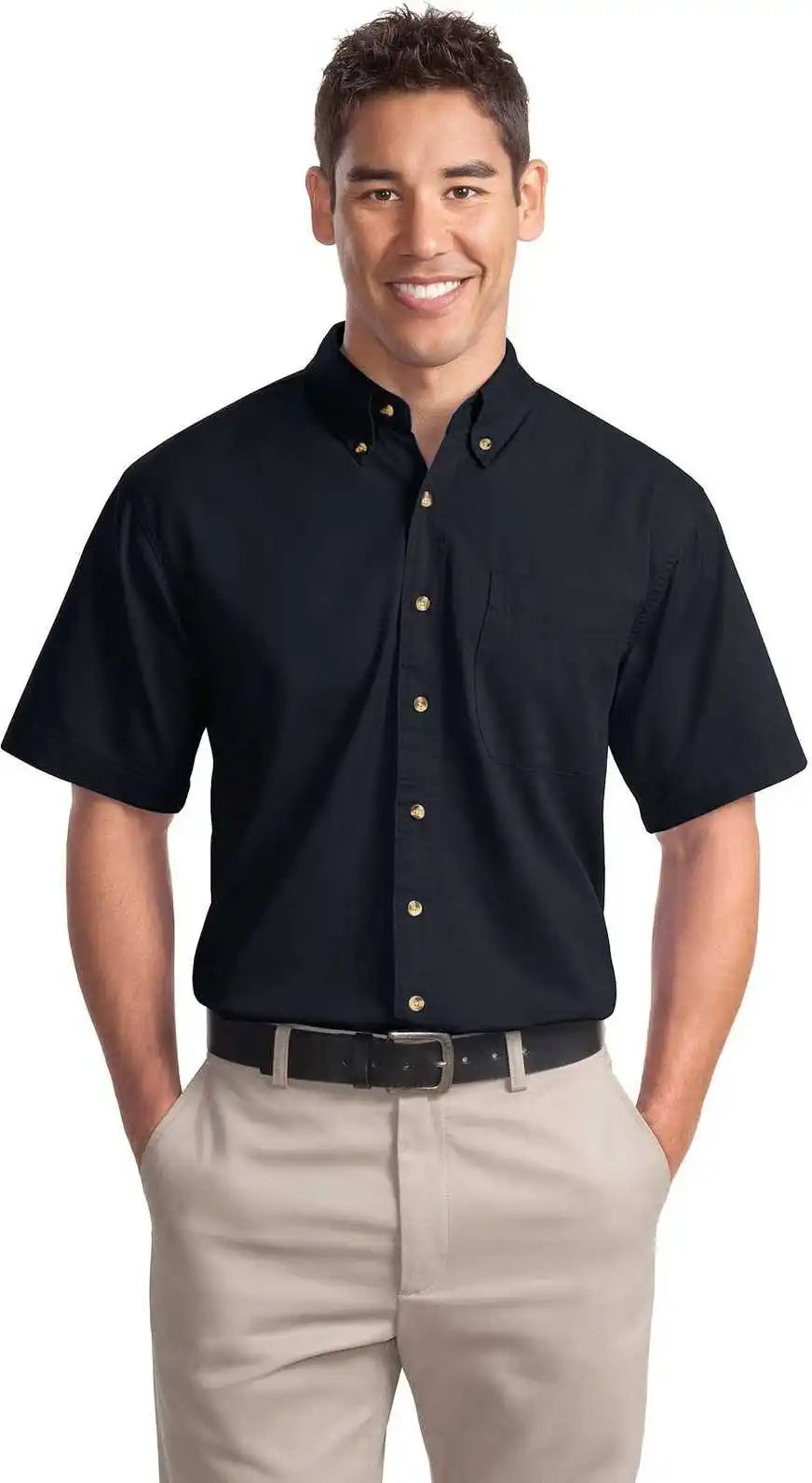 Port Authority S500t Short Sleeve Twill Shirt - Classic Navy