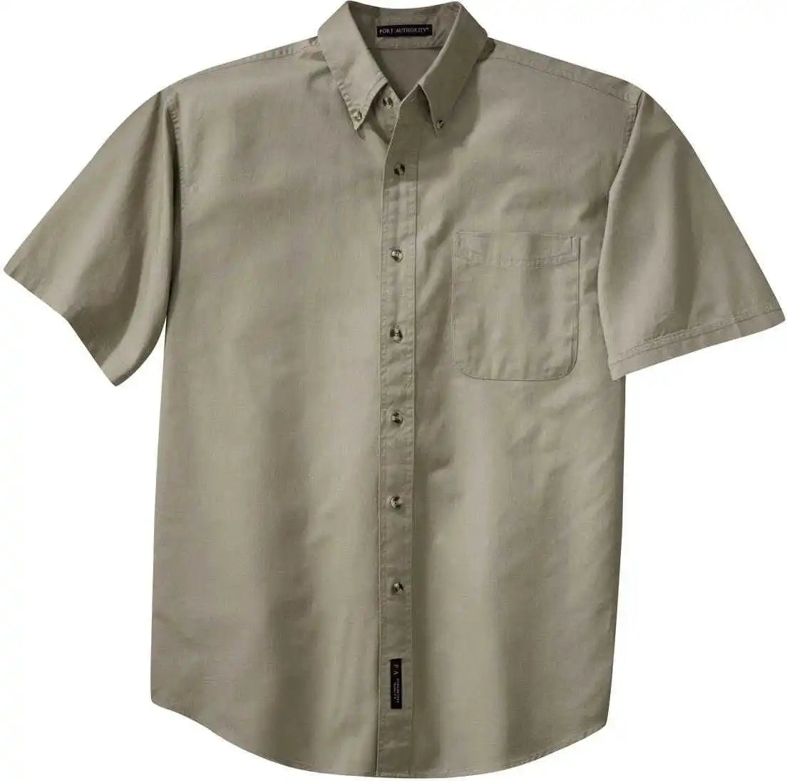 Port Authority S500t Short Sleeve Twill Shirt Khaki