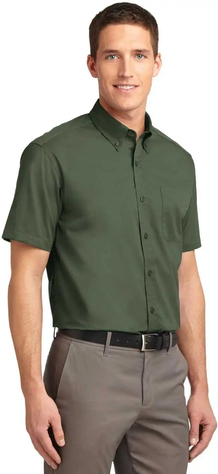 Port Authority S508 Short Sleeve Easy Care Shirt Clover Green