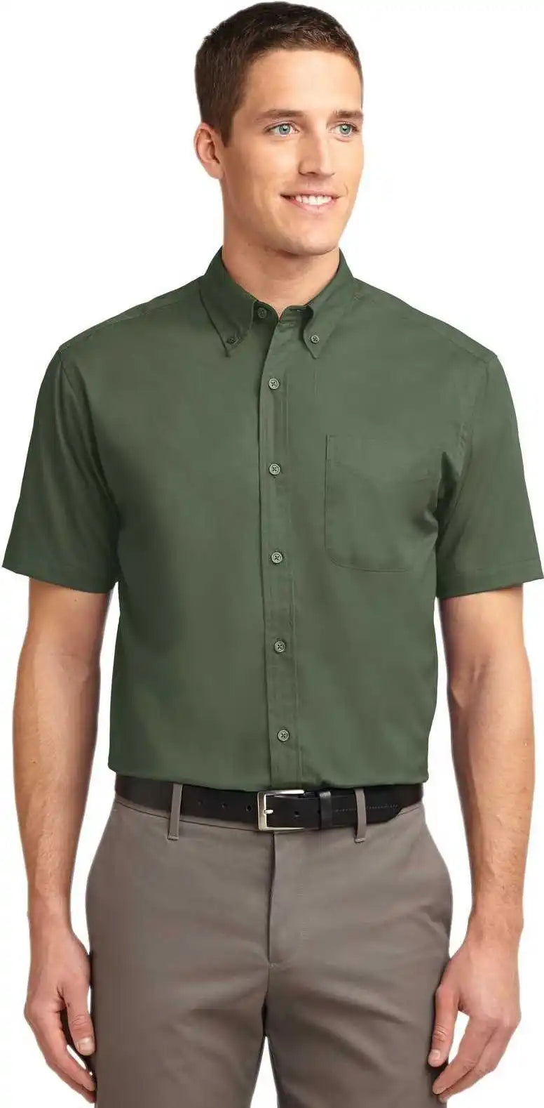 Port Authority S508 Short Sleeve Easy Care Shirt Clover Green