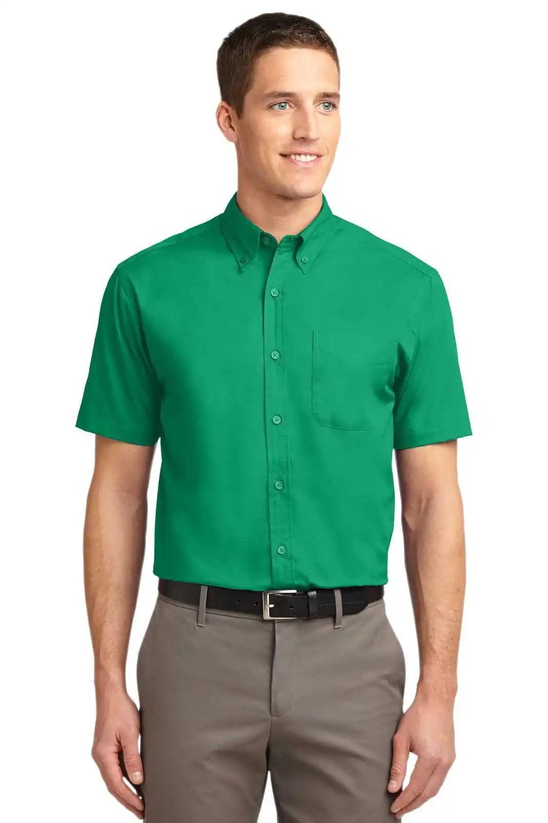 Port Authority S508 Short Sleeve Easy Care Shirt - Court Green