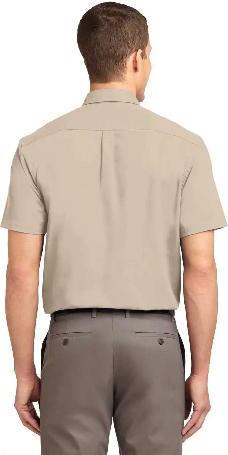 Port Authority S508 Short Sleeve Easy Care Shirt - Stone